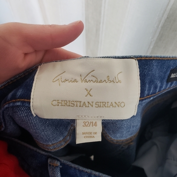 Gloria Vanderbilt x Christian Siriano Miles Straight Jeans Blue Size 32/14 - Picture 8 of 12